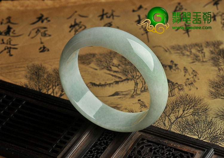 糯冰种晴水缅甸翡翠A货手镯（58.9mm）
