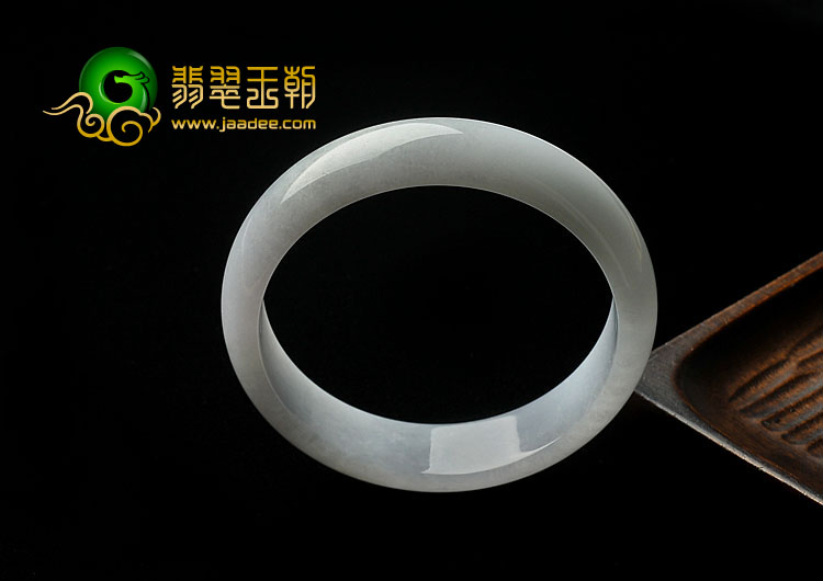 糯冰种淡紫罗兰缅甸翡翠A货手镯（58.9mm）