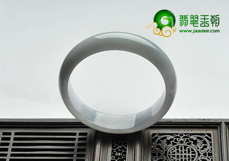糯冰种淡紫罗兰缅甸翡翠A货手镯（58.9mm）