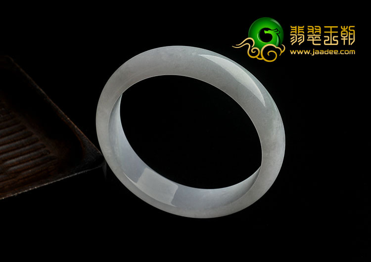 糯冰种淡紫罗兰缅甸翡翠A货手镯（58.5mm）