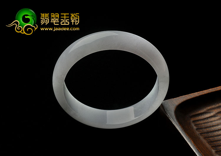 糯冰种淡紫罗兰缅甸翡翠A货手镯（58.5mm）