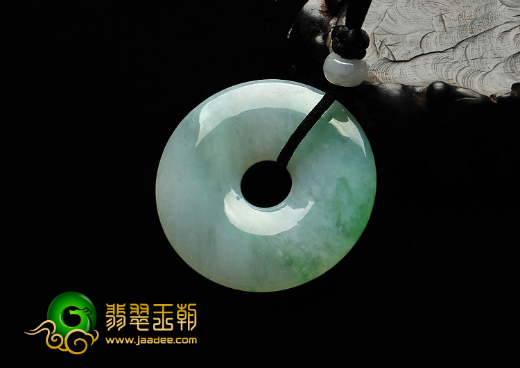 糯冰种飘翠缅甸翡翠A货平安扣挂件（单价）