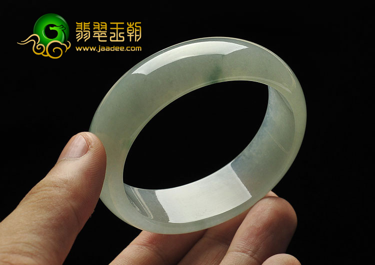 冰种晴水略飘花缅甸翡翠A货贵妃镯（54.5mm-49.2mm）