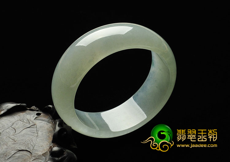 冰种晴水略飘花缅甸翡翠A货贵妃镯（54.5mm-49.2mm）