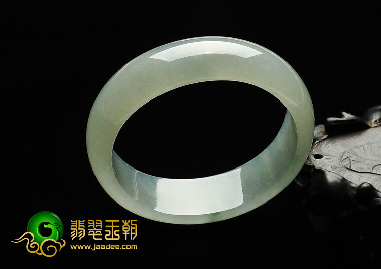 冰种晴水略飘花缅甸翡翠A货贵妃镯（54.5mm-49.2mm）