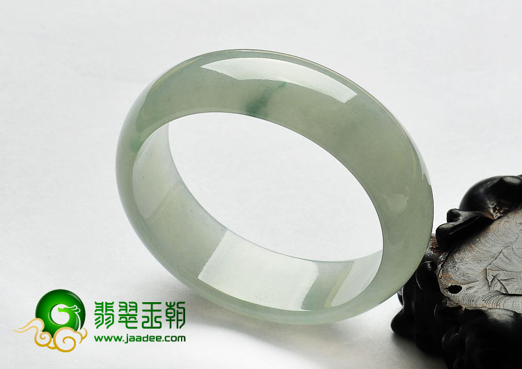冰种晴水略飘花缅甸翡翠A货贵妃镯（54.5mm-49.2mm）