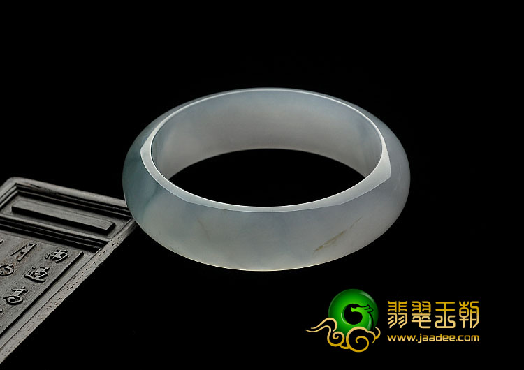 冰种飘花缅甸翡翠A货手镯（56.2mm）