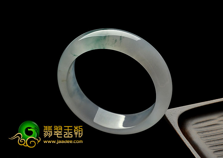 冰种飘花缅甸翡翠A货手镯（56.2mm）