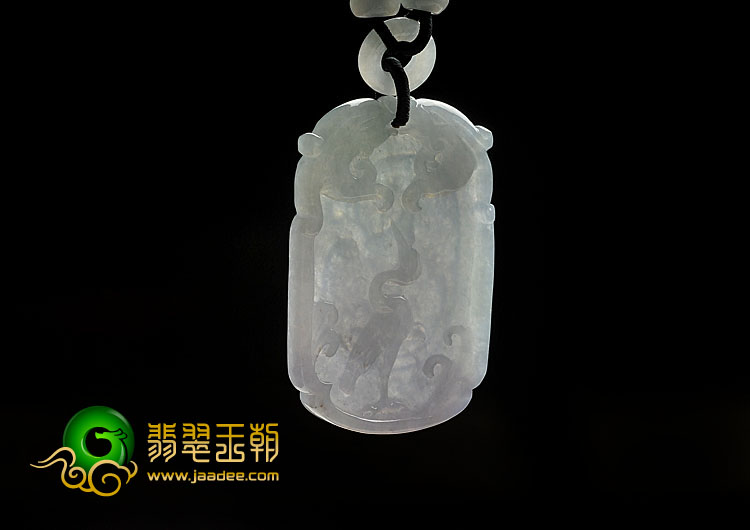 冰种春带彩缅甸翡翠A货一路连科挂件