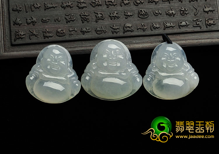 冰种淡晴水缅甸翡翠A货玉佛挂件（单价）