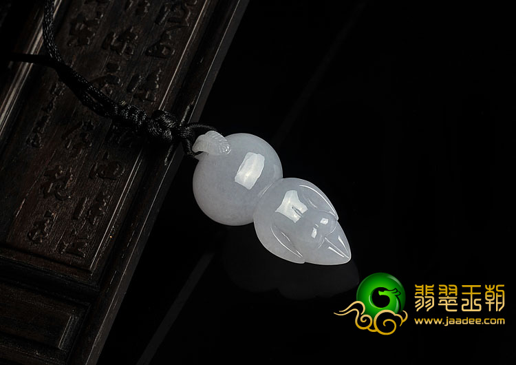 糯冰种白色缅甸翡翠A货福娃挂件