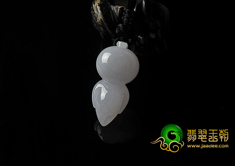 糯冰种白色缅甸翡翠A货福娃挂件