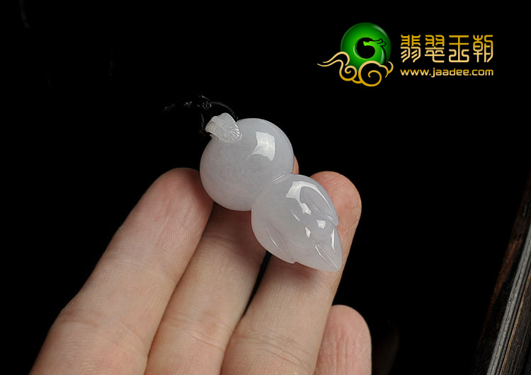 糯冰种白色缅甸翡翠A货福娃挂件
