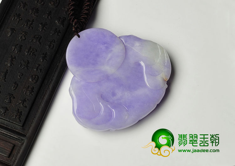 糯冰种紫罗兰缅甸翡翠A货玉佛挂件