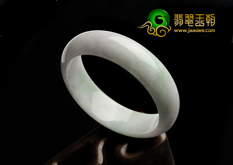 糯冰种飘翠缅甸翡翠A货手镯（57.6mm）
