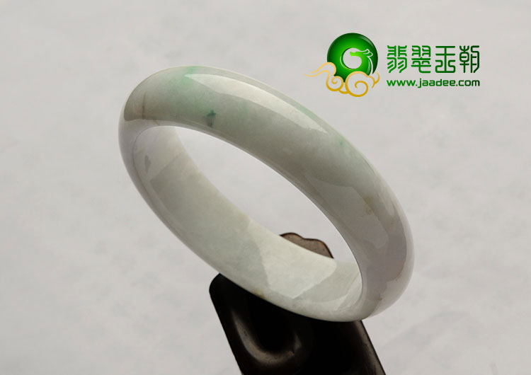 糯冰种飘翠缅甸翡翠A货手镯（59.2mm）