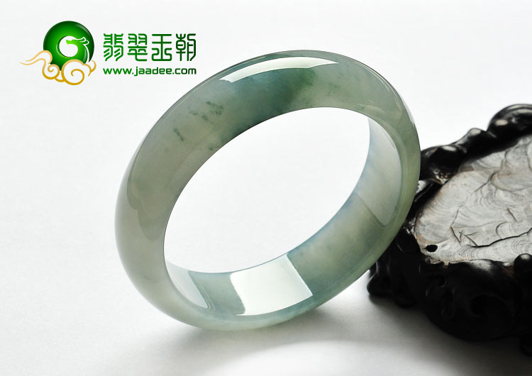 冰种晴水飘花缅甸翡翠A货手镯（58.2mm）