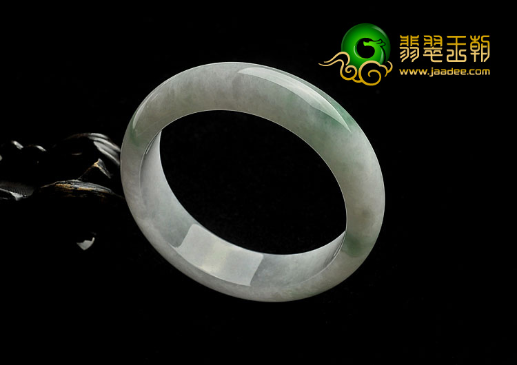 糯冰种飘翠缅甸翡翠A货手镯（59.2mm）