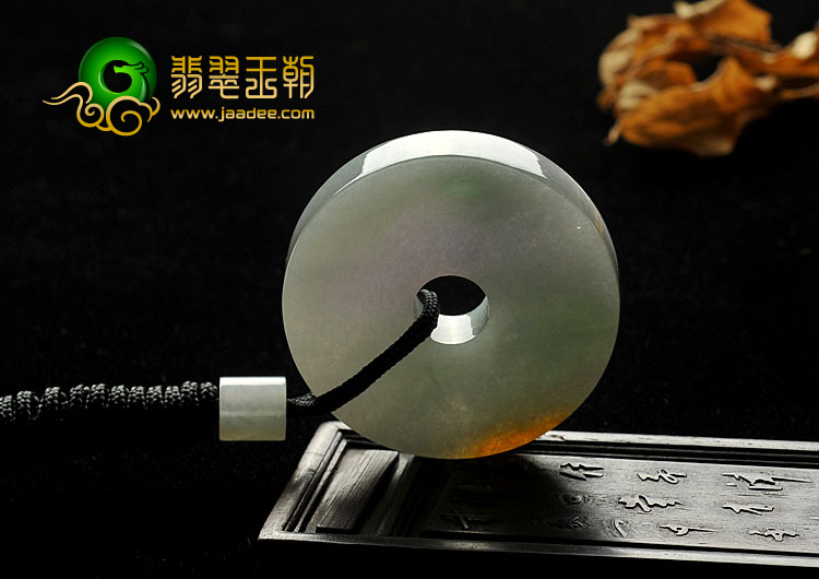 （超值推荐）糯冰种晴水黄翡缅甸翡翠A货平安扣挂件
