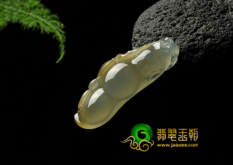 冰种黄翡缅甸翡翠A货四季平安挂件