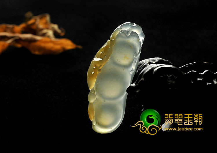 冰种黄翡缅甸翡翠A货四季平安挂件