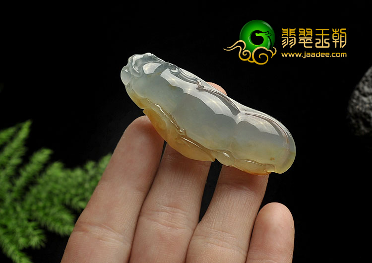 冰种黄翡缅甸翡翠A货四季平安挂件