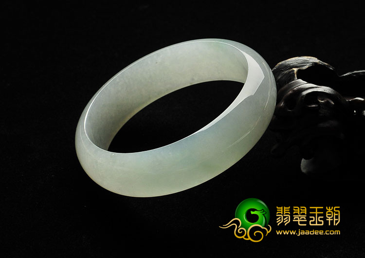 冰种晴水缅甸翡翠A货手镯（58.5mm）
