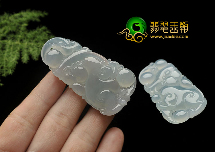 冰种晴水缅甸翡翠A货貔貅挂件（单价）