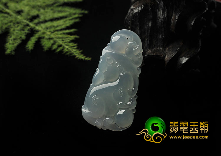冰种晴水缅甸翡翠A货貔貅挂件（单价）