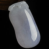 糯冰种紫罗兰缅甸翡翠A货福瓜挂件