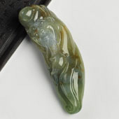 糯冰种三彩缅甸翡翠A货寿星挂件