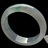 冰种飘花缅甸翡翠A货手镯（56.2mm）