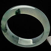 冰种飘花缅甸翡翠A货手镯（57.9mm）
