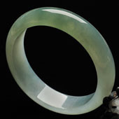 冰种晴水缅甸翡翠A货手镯（58.7mm）
