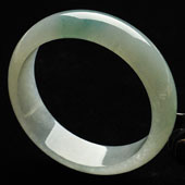 冰种晴水缅甸翡翠A货手镯（58.5mm）
