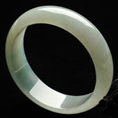 冰种晴水缅甸翡翠A货手镯（58.5mm）
