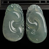 冰种晴水缅甸翡翠A货如意挂件（单价）