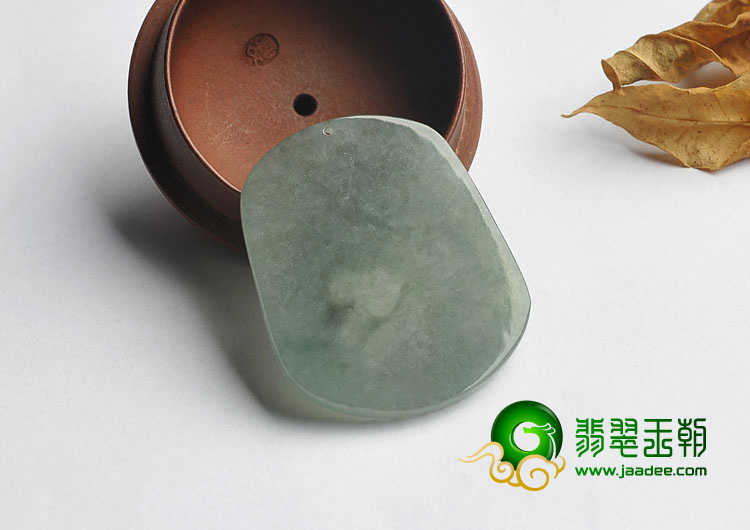 冰种晴水缅甸翡翠A货马牌挂件