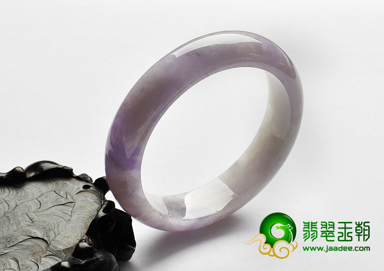 糯冰种紫罗兰缅甸翡翠A货手镯（56.1mm）