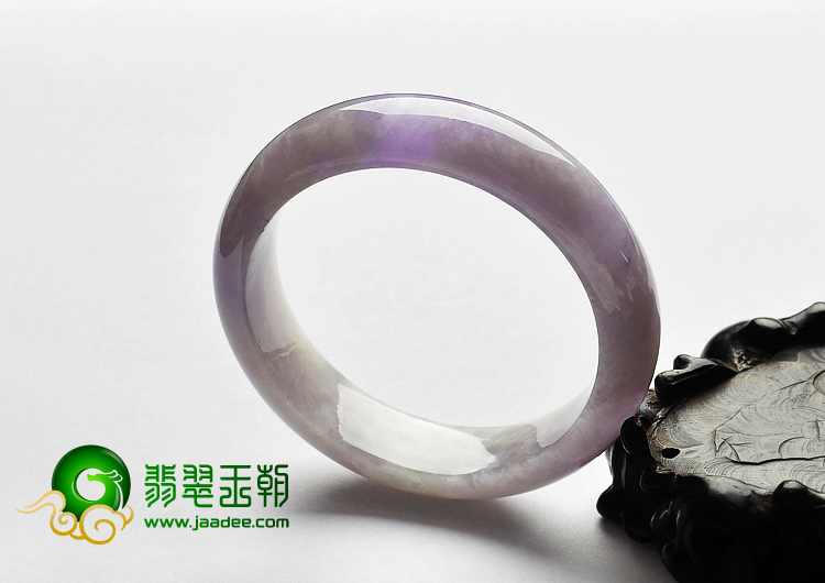 糯冰种紫罗兰缅甸翡翠A货手镯（56.1mm）