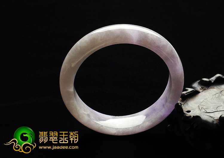 糯冰种紫罗兰缅甸翡翠A货手镯（56.1mm）