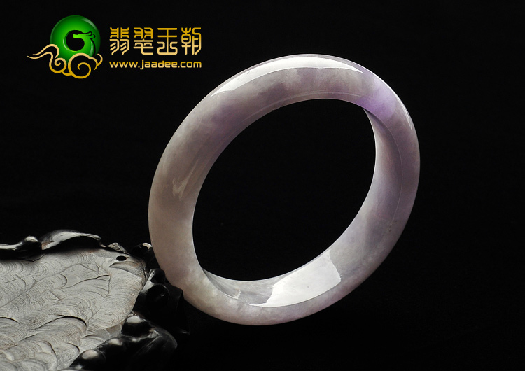 糯冰种紫罗兰缅甸翡翠A货手镯（56.1mm）