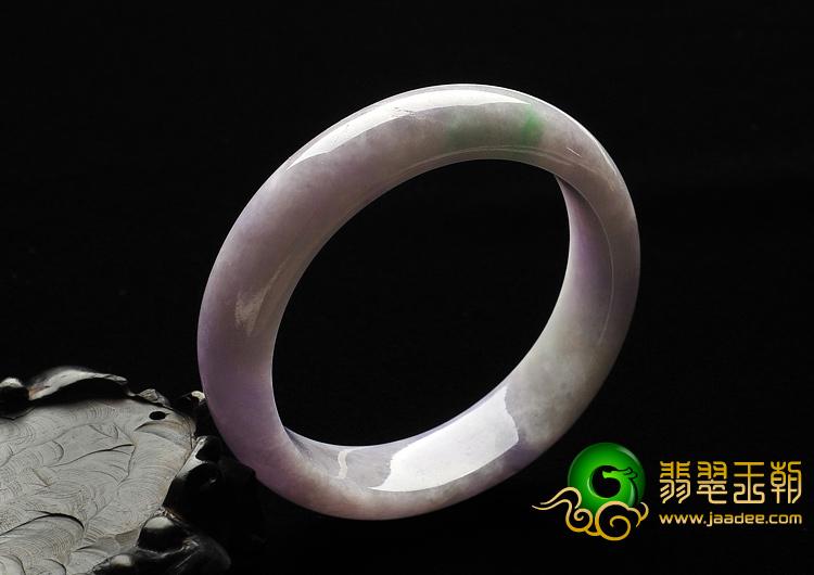 糯冰种紫罗兰缅甸翡翠A货手镯（56.2mm）