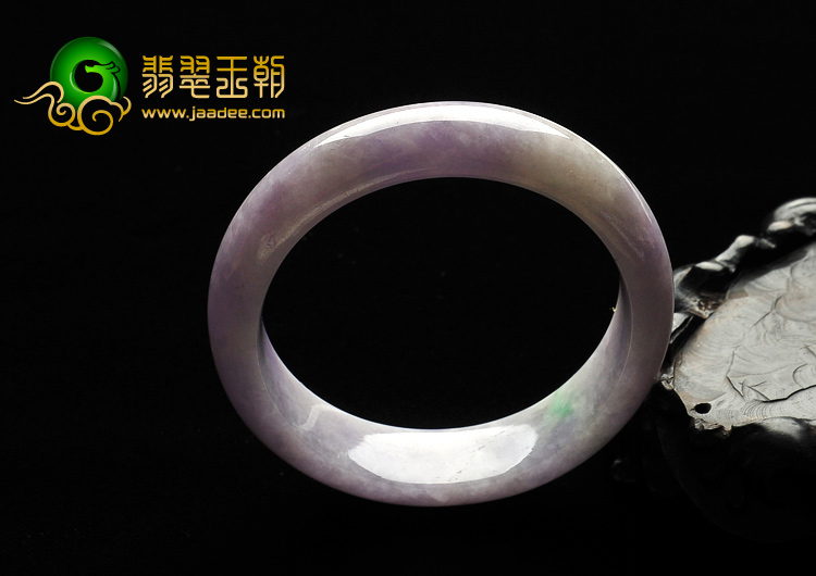 糯冰种紫罗兰缅甸翡翠A货手镯（56.2mm）