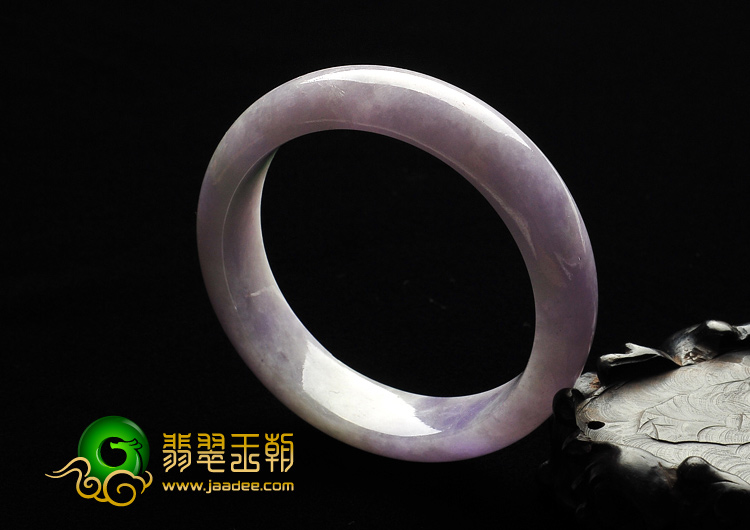 糯冰种紫罗兰缅甸翡翠A货手镯（56.2mm）