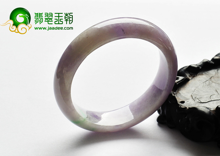 糯冰种紫罗兰缅甸翡翠A货手镯（56.2mm）