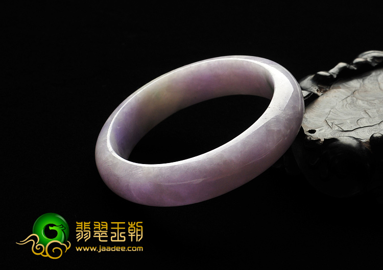 糯冰种紫罗兰缅甸翡翠A货手镯（56.2mm）