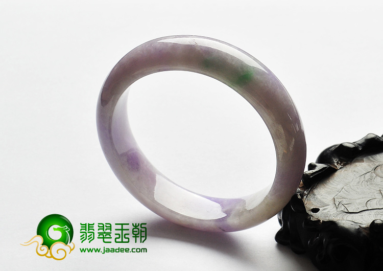 糯冰种紫罗兰缅甸翡翠A货手镯（56.2mm）