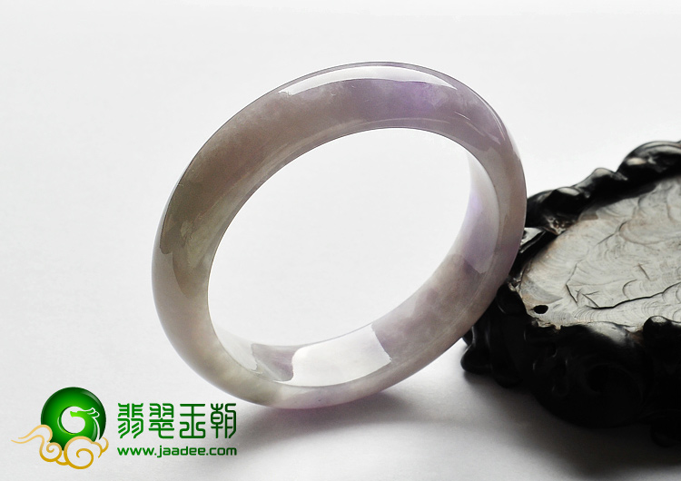 糯冰种紫罗兰缅甸翡翠A货手镯（56.1mm）