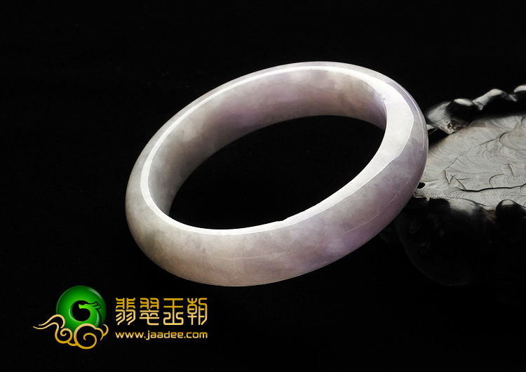 糯冰种紫罗兰缅甸翡翠A货手镯（56.1mm）